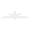 Ekena Millwork Redmond Architectural Grade PVC Gable Bracket, 96"W x 24"H x 6"D x 6"F, 6/12 Pitch GBP096X24X0606RED00 - alternate 3